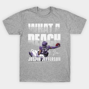 Justin Jefferson Minnesota Arm Reach T-Shirt